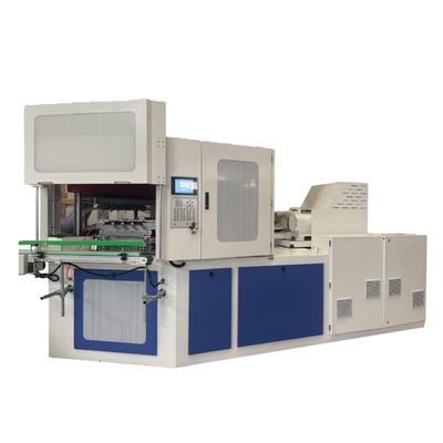 ZQ80 máquina de soplado de inyección sincronizada máquina autoadhesiva de embalaje de botellas